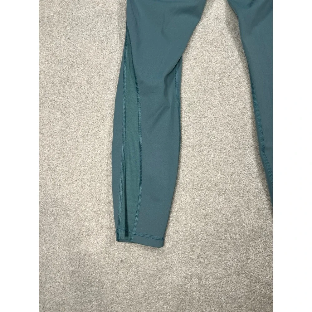 Lululemon Train Times 7/8 Pant High Rise Mesh Teal Leggings Size 6 Athletic Yoga